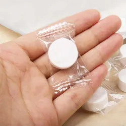 Pakattu mini pyyhke - puuvilla - 50 kappaletta