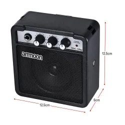 Portable mini 5W amplifier & kaiutin kitaralle ja ukulelelle - sisäänrakennettu akku
