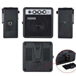 Bärbar mini 5W förstärkare och högtalare för gitarr och ukulele - inbyggt batteri