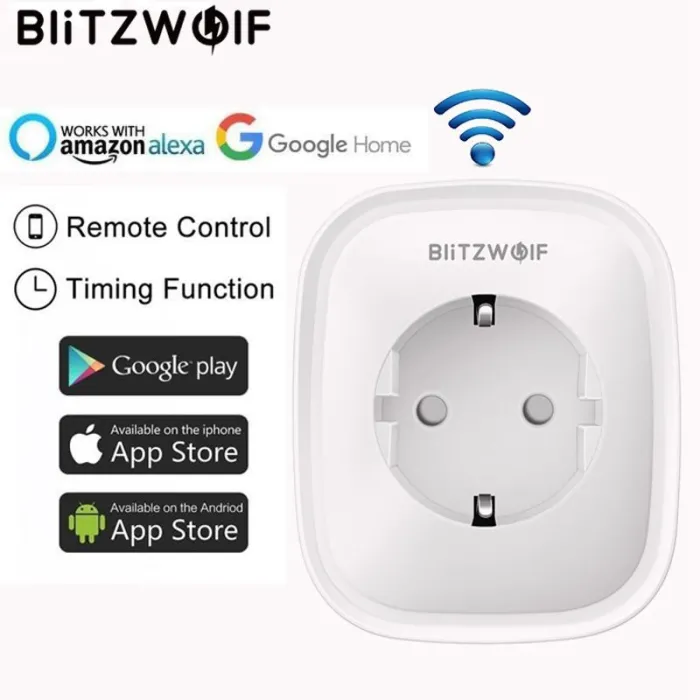 EnchufesBW-SHP2 WIFI - 220V 16A - enchufe inteligente - control remoto - interruptor de tiempo