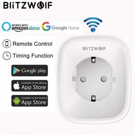 BW-SHP2 WIFI - 220V 16A - prise intelligente - Plug EU - télécommande - interrupteur