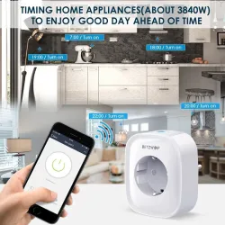 EnchufesBW-SHP2 WIFI - 220V 16A - enchufe inteligente - control remoto - interruptor de tiempo