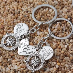 Best Friends & No Matter Where - keychain 2 pcs