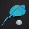 Aquariendekoration - Silikon leuchtender Stingray mit Sauger