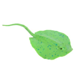 Akvarium dekoration - silikon luminös stingray med en sugkopp