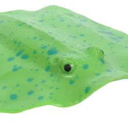 Akvarium dekoration - silikon luminös stingray med en sugkopp