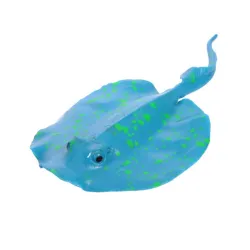 Aquariendekoration - Silikon leuchtender Stingray mit Sauger