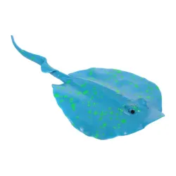 Aquariendekoration - Silikon leuchtender Stingray mit Sauger