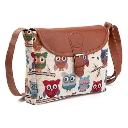 BolsasBúhos impresos - bolso pequeño del hombro del cuerpo