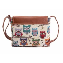 BolsasBúhos impresos - bolso pequeño del hombro del cuerpo