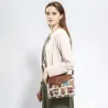 Printed Owls - crossbody shoulder small bag