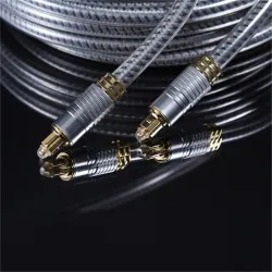 Toslink EMK - cavo audio ottico premium - connettore in oro Spdif OD8.0mm - 1m - 2m - 3m - 5m