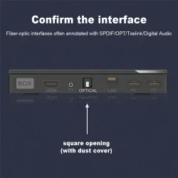 Toslink EMK - cavo audio ottico premium - connettore in oro Spdif OD8.0mm - 1m - 2m - 3m - 5m