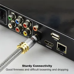 Toslink EMK - cavo audio ottico premium - connettore in oro Spdif OD8.0mm - 1m - 2m - 3m - 5m