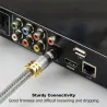 Toslink EMK - cavo audio ottico premium - connettore in oro Spdif OD8.0mm - 1m - 2m - 3m - 5m