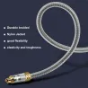 Toslink EMK - cavo audio ottico premium - connettore in oro Spdif OD8.0mm - 1m - 2m - 3m - 5m