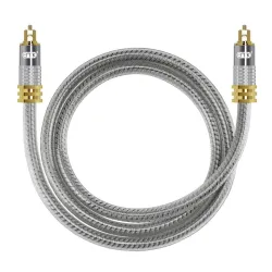 Toslink EMK - cavo audio ottico premium - connettore in oro Spdif OD8.0mm - 1m - 2m - 3m - 5m