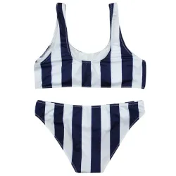Strój kąpielowy w paski - bikini z push upStroje Kąpielowe