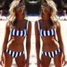Baño y ropaTraje de baño rayado - bikini con empuje