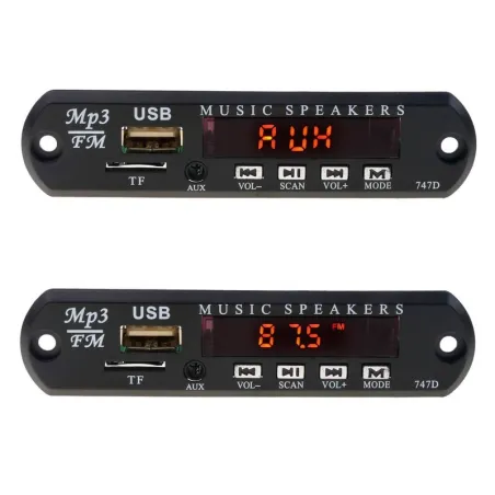 Ricevitore FM senza fili - 5V 12V auto lettore MP3 - modulo audio radio - altoparlanti Wma TF USB 3.5mm AUX