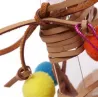 SandaliasSandalias de Suede con pompones - cordones de cuero