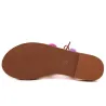 SandaliasSandalias de Suede con pompones - cordones de cuero