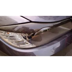 PegatinasPegatinas de cejas de coche para 2005 - 2011 BMW E90 E91 4DR - fibra de carbono