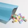 Alumiinin värikkäät laukut - kierrätettävä - kuuma sinetöinti - 100 pc