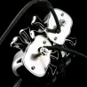 Luces de girocabeza del cráneo de Chrome - LED - luces de señal de motocicleta - indicadores para Honda Yamaha Harley Chopper...