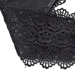 Leather & lace - elegant wide belt