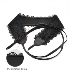 Leather & lace - elegant wide belt