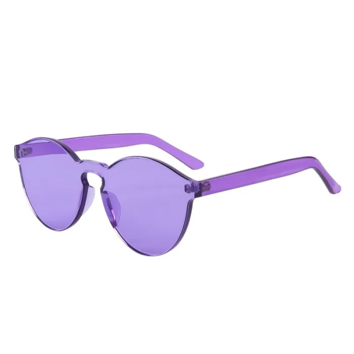 Transparent - plast solglasögon - unisex