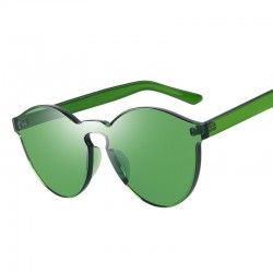 Transparentne - plastikowe okulary przeciwsłoneczne - unisexOkulary Przeciwsłoneczne