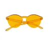 Transparent - plast solglasögon - unisex