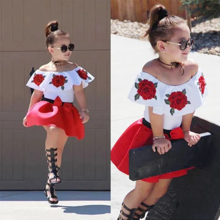 Skirt & top - tyttöjen sarja