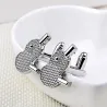 Bordtennisracket - Silver Cufflinks
