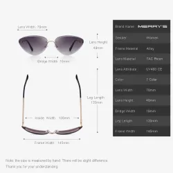 Kattöga - rimless solglasögon - UV400