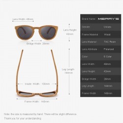 Retro - handmade wooden sunglasses - unisex