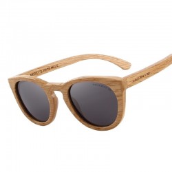 Retro - ręcznie robione drewniane okulary przeciwsłoneczne - unisexOkulary Przeciwsłoneczne