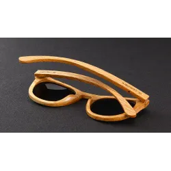 Retro - óculos de sol de madeira feitos à mão - unisex