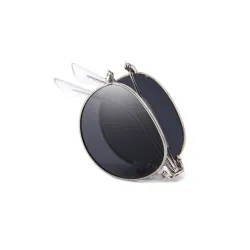 Retro - foldable - oval sunglasses - unisex