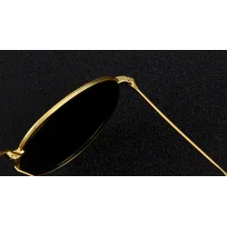 Retro - foldable - oval sunglasses - unisex