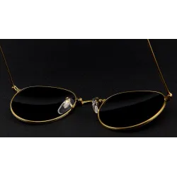 Retro - foldable - oval sunglasses - unisex