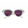 Retro Katzenauge - Aluminiumrahmen - ovale Sonnenbrille - UV400