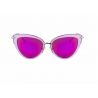 Retro kocie oczy - rama ze stopu - owalne okulary przeciwsłoneczne - UV400Okulary Przeciwsłoneczne