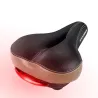 Fahrradsattel mit Warnlicht