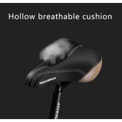 Bicycle saddle with warning light