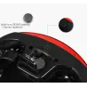 Bicycle saddle with warning light