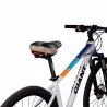 Sela de bicicleta com luz de aviso