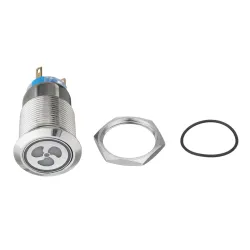 12v 19mm fan push button switch with LED - engine start - self-lock panelSwitches